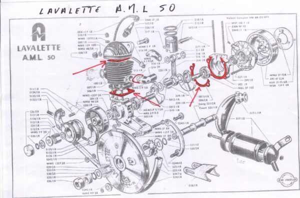 LAVALETTE 49 cc type AML 50 CYCLO HIRONDELLE