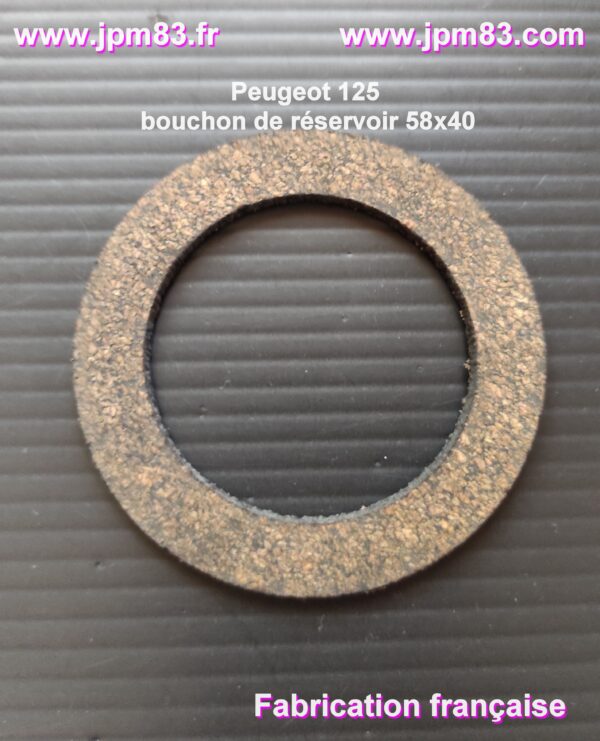 Peugeot 125  joint liège/nitrile bouchon de réservoir