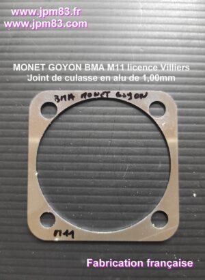 Joint de culasse aluminium 1 mm Monet Goyon Villiers BMA M11
