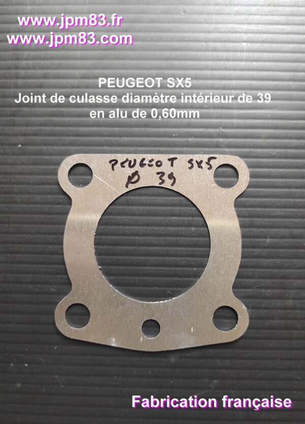 Joint de culasse aluminium 0.6 mm Peugeot SX5
