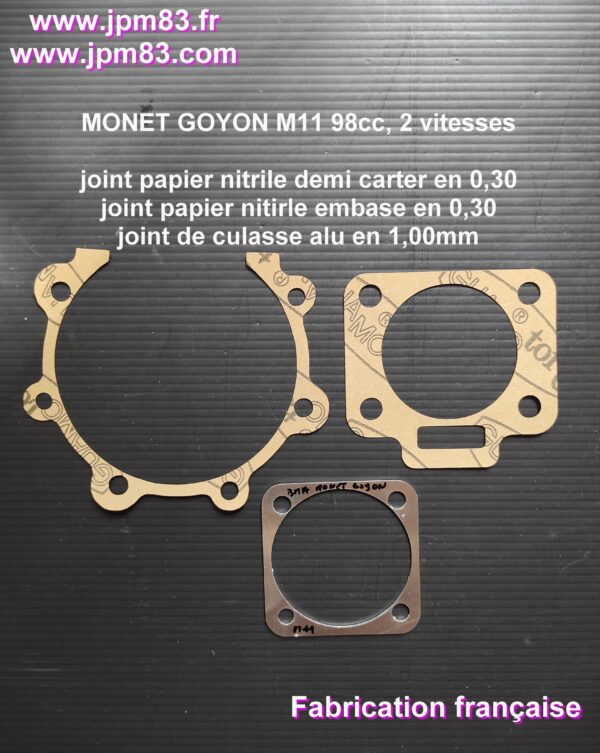 MONET GOYON M11 98 cc 2 vitesses moteur Villiers pochette de joints