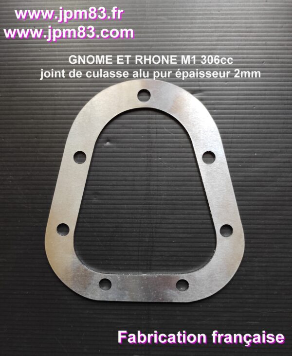 gnome et rhone M1 306cc Joint de culasse aluminium 2 mm Gnome et Rhône M1 306 cc
